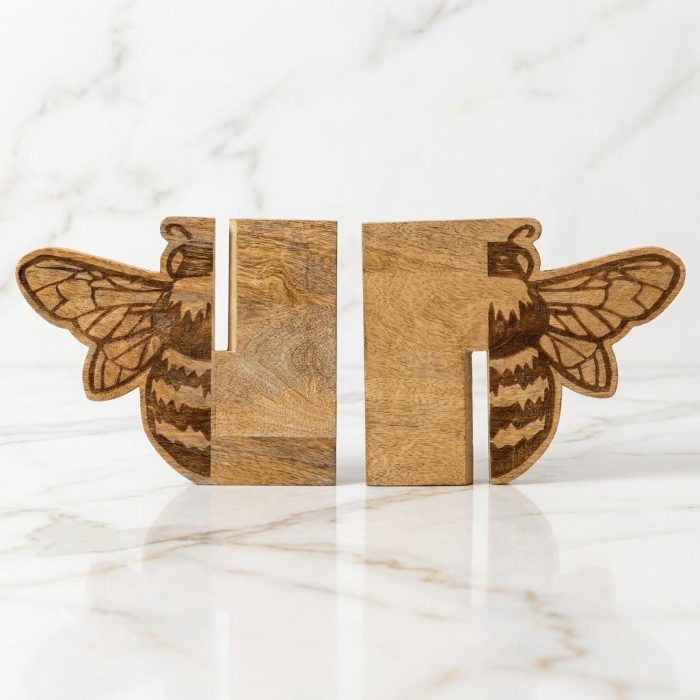 Handmade Wooden Bee Cookbook Stand 2