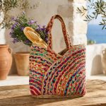 Handwoven Repurposed Sari Carry-all Tote Bag
