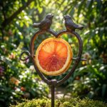 Heart-shaped Cast Iron Fruit Feeding Stake