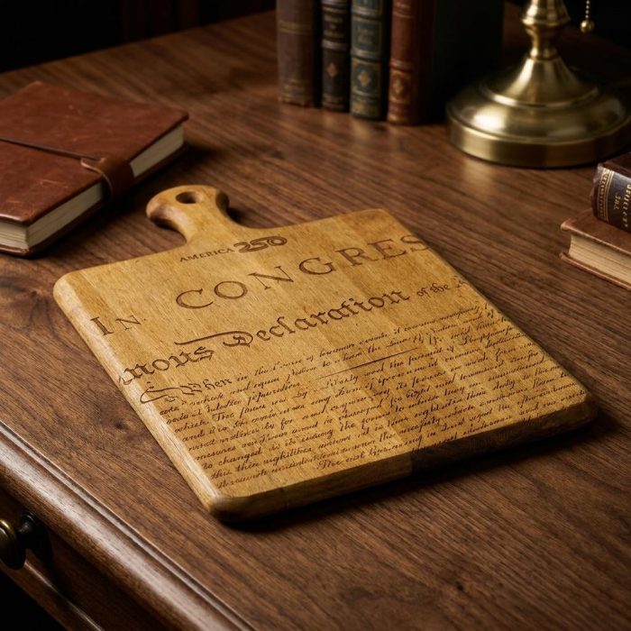 Historic Declaration Of Independence Serving Board 1