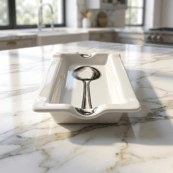 Humorous Rest In Grease Ceramic Spoon Rest 3