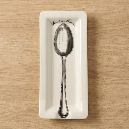 Humorous Rest In Grease Ceramic Spoon Rest