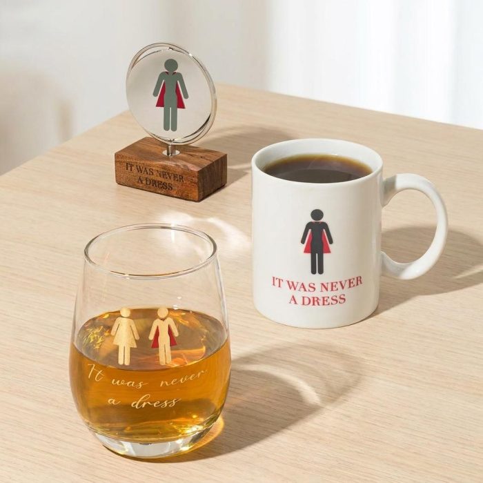 Iconic It Was Never A Dress Wine Glass 2