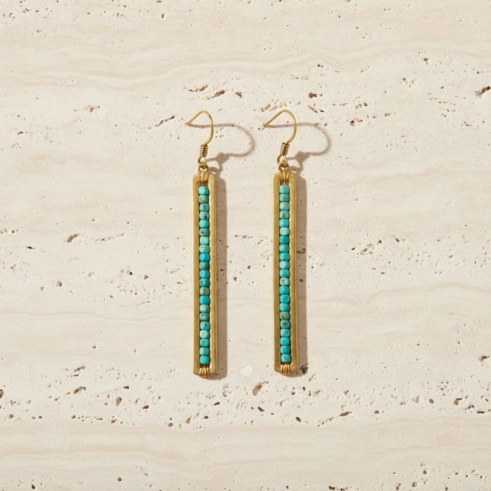 Inner Strength Natural Turquoise Earrings 2