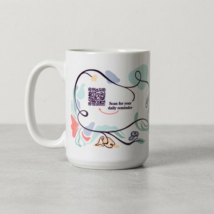 Inspirational Breast Cancer Community Of Care Qr Mug 1