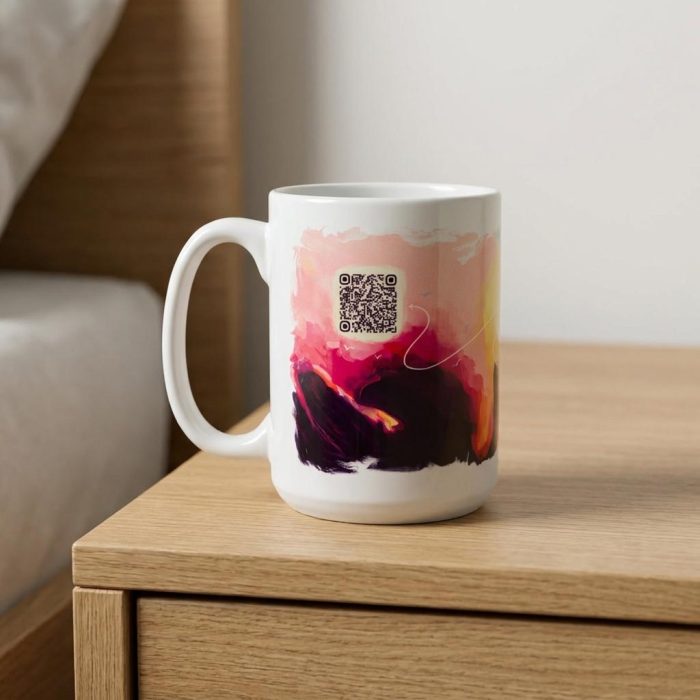 Inspiring Embrace Each Day Morgan Harper Nichols Ceramic Qr Mug 1