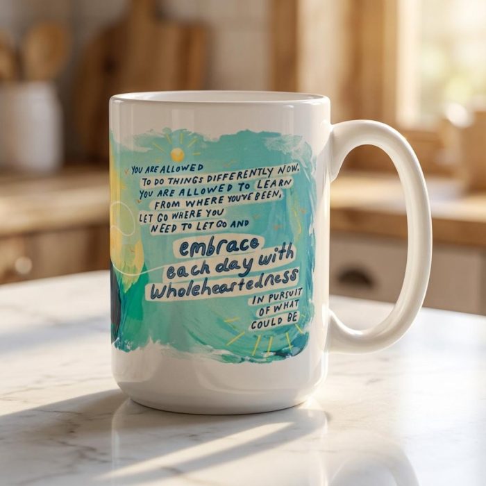 Inspiring Embrace Each Day Morgan Harper Nichols Ceramic Qr Mug 2
