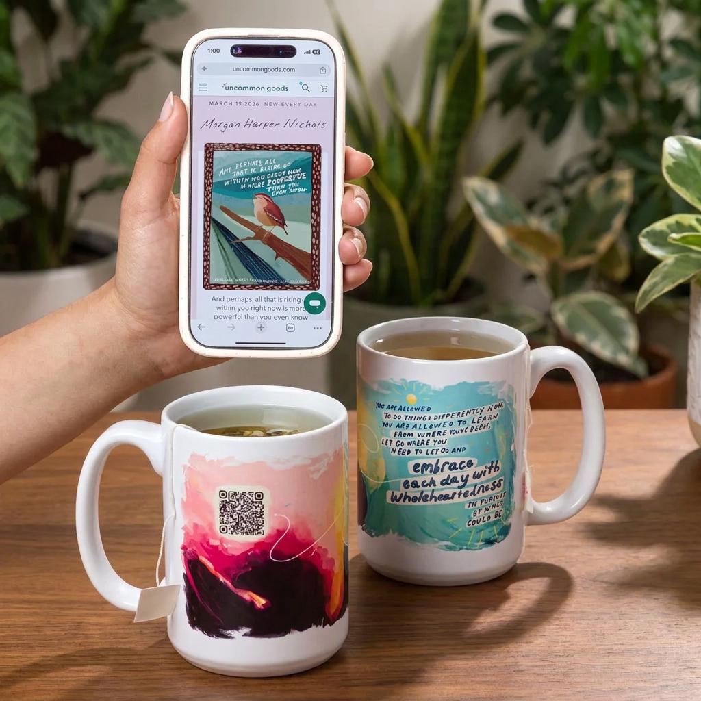 Inspiring Embrace Each Day Morgan Harper Nichols Ceramic Qr Mug Inspiring Embrace Each Day Morgan Harper Nichols Ceramic Qr Mug
