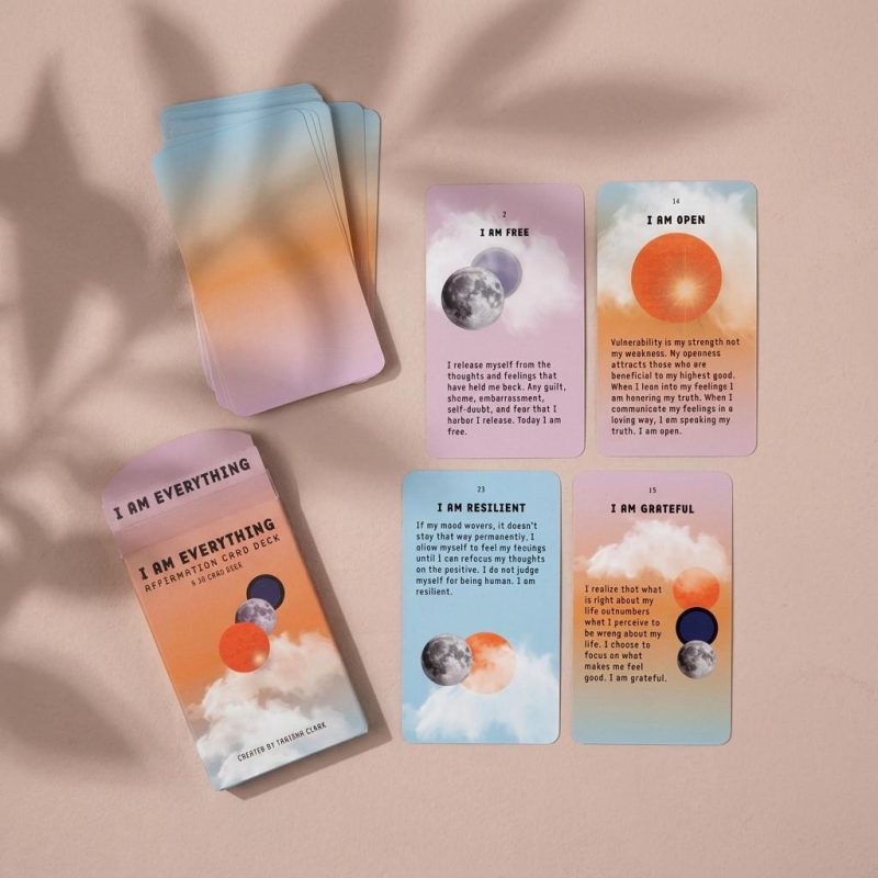 Inspiring I Am Everything Affirmation Card Deck