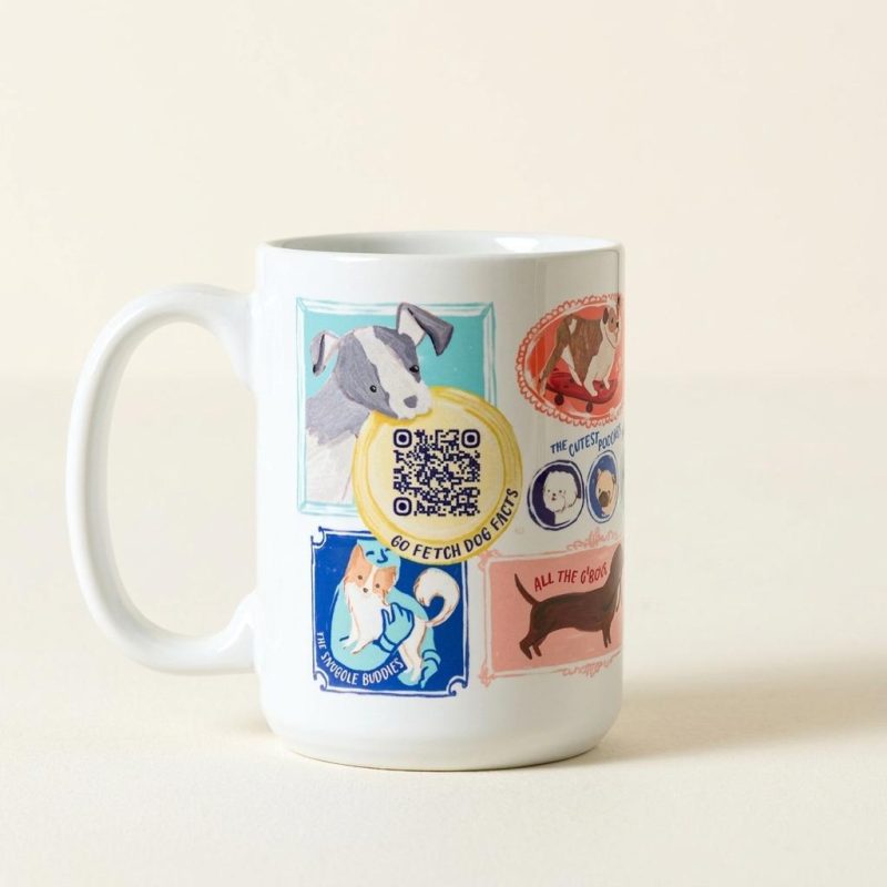 Interactive Ceramic Dog Lover Qr Mug 1