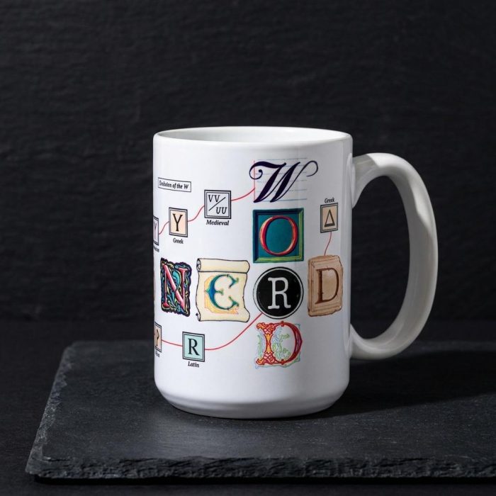 Interactive Word Nerd Ceramic Qr Mug 2