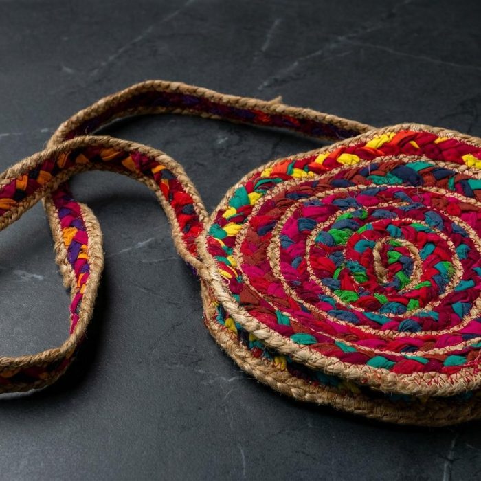 Kaleidoscopic Repurposed Sari Crossbody Bag 2