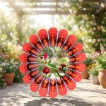 Kinetic Fluttering Hummingbird Wind Spinner 1