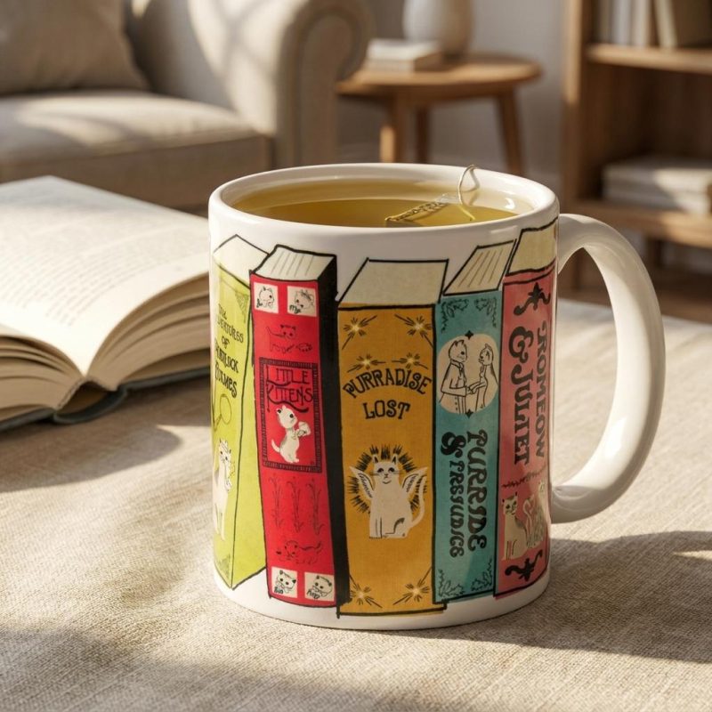 Kitterature Ceramic Cat Lover Mug