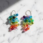 Luminous Rainbow Glass Drop Earrings 3