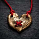 Meaningful Mended Heart Bronze Necklace 1
