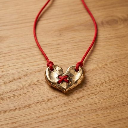 Meaningful Mended Heart Bronze Necklace
