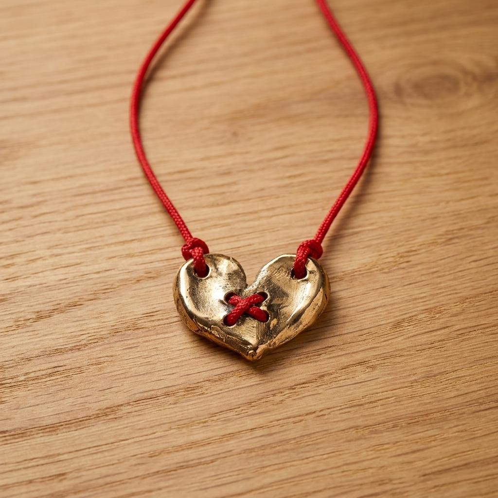 Meaningful Mended Heart Bronze Necklace Meaningful Mended Heart Bronze Necklace