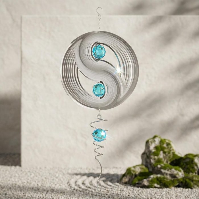 Mesmerizing Yin Yang Crystal Wind Spinner 1