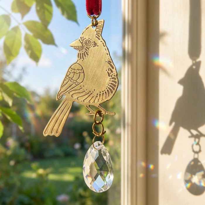 Messenger Of Love Cardinal Suncatcher Ornament 1