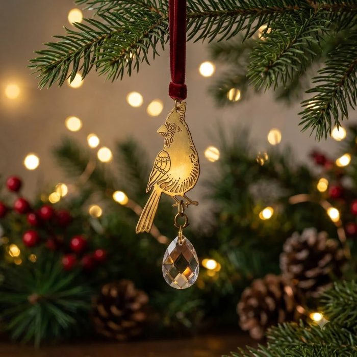 Messenger Of Love Cardinal Suncatcher Ornament