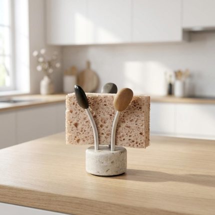 Natural Granite Stone Splash Sponge Holder