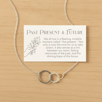 Past Present Future Sterling Silver Necklace
