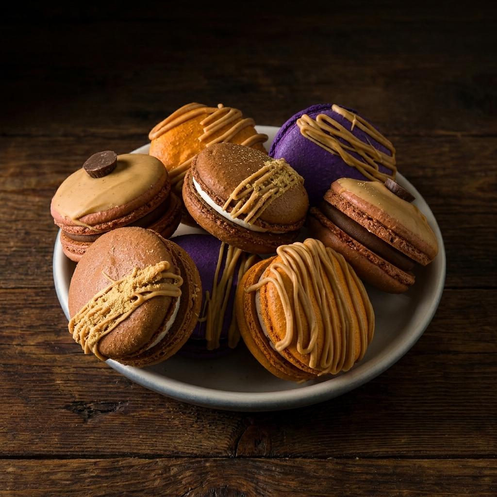 Peanut Butter Lover's Giant Macarons Gift Box (1) Peanut Butter Lover's Giant Macarons Gift Box (1)