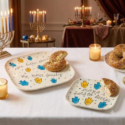 Personalized Hanukkah Plate