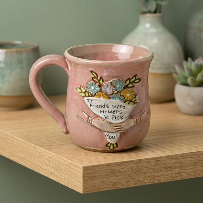Personalized If Friends Were Flowers Ceramic Mug 12