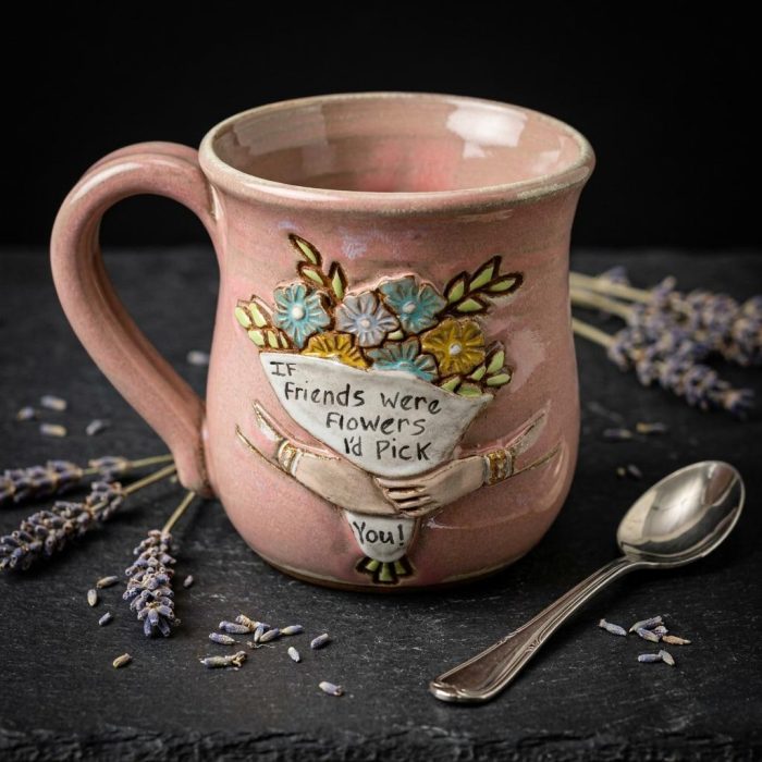 Personalized If Friends Were Flowers Ceramic Mug