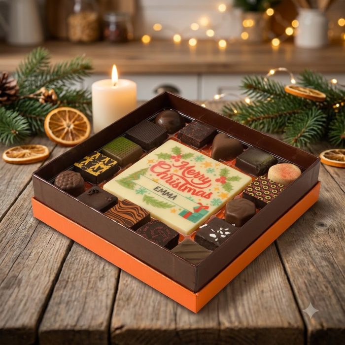 Personalized Merry Christmas Chocolate Box 2