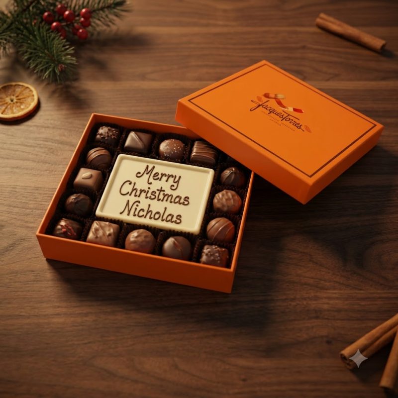 Personalized Merry Christmas Chocolate Box