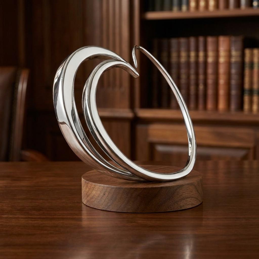 Personalized Stainless Steel Custom Golf Swing Sculpture Personalized Stainless Steel Custom Golf Swing Sculpture
