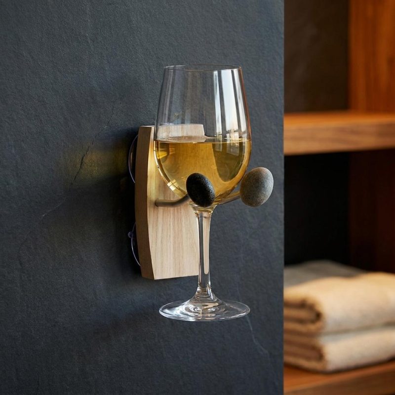 Premium Bathtime Essentials Wine Holder 1