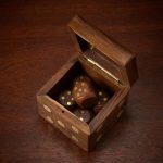 Premium Handmade Rosewood Brass Dice Set 2