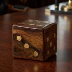 Premium Handmade Rosewood Brass Dice Set 3