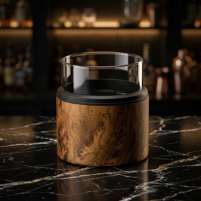 Premium Insulated Whiskey Sleeve & Glass Set 2