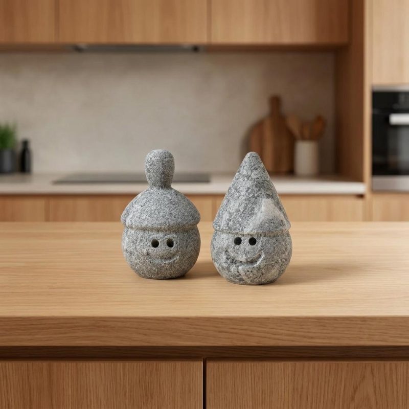 Relaxing Hand-massaging Gnome Stones Set Of 2