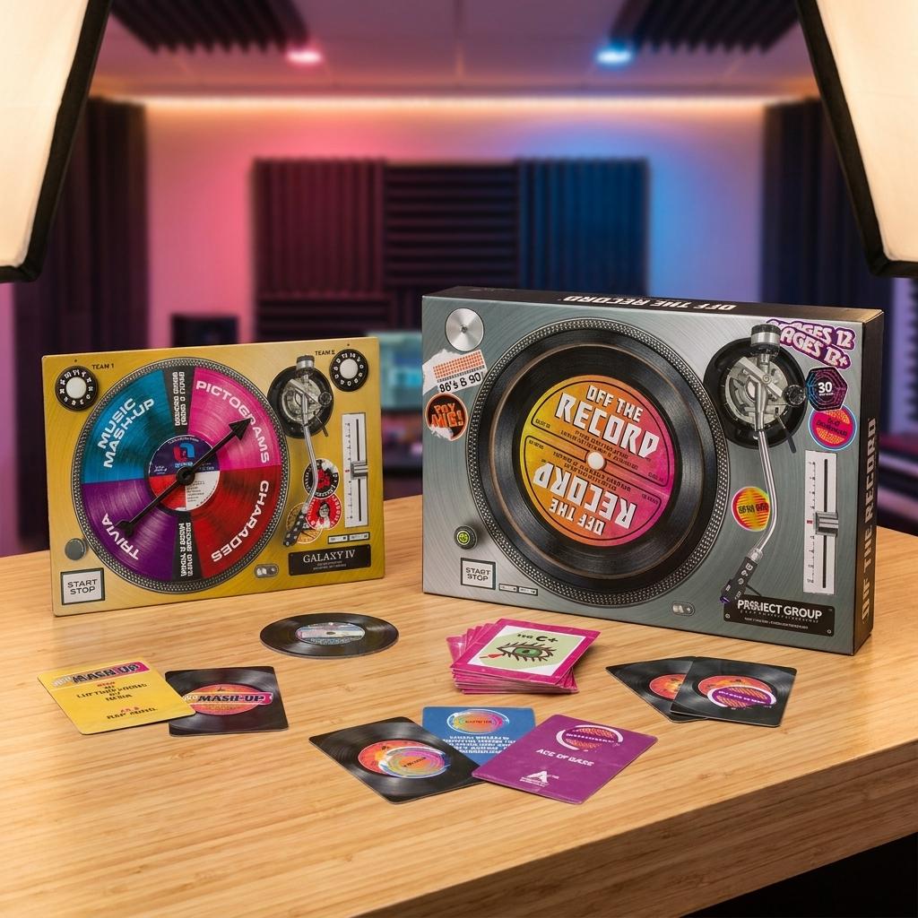 Retro Off The Record '80s & '90s Music Trivia Party Game Retro Off The Record '80s & '90s Music Trivia Party Game