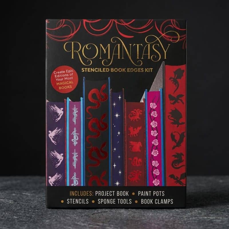 Romantasy Diy Book Edge Stenciling Kit