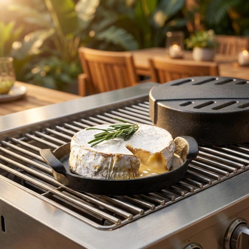 Rustic Cast Iron Brie Baker