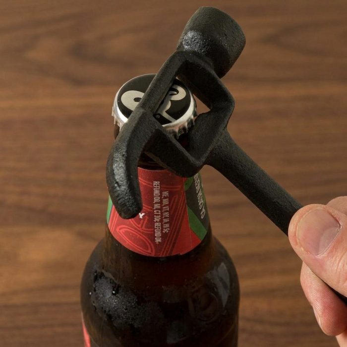 Rustic Cast Iron Hammer Bottle Opener 1