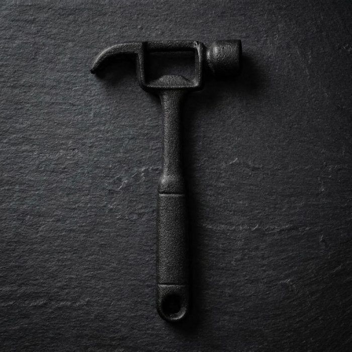 Rustic Cast Iron Hammer Bottle Opener 2