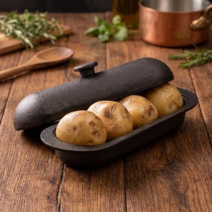 Rustic Cast Iron Potato Baker