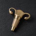 Solid Brass Uterus Bottle Stopper 1