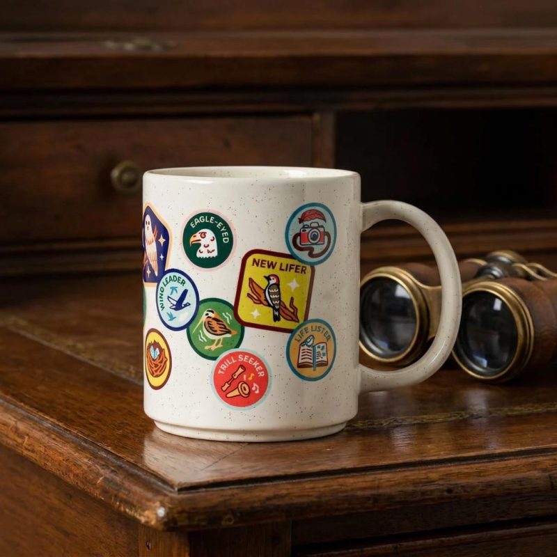Speckled Bird Nerd Badge Ceramic Mug 2