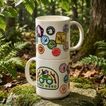 Speckled Bird Nerd Badge Ceramic Mug 3