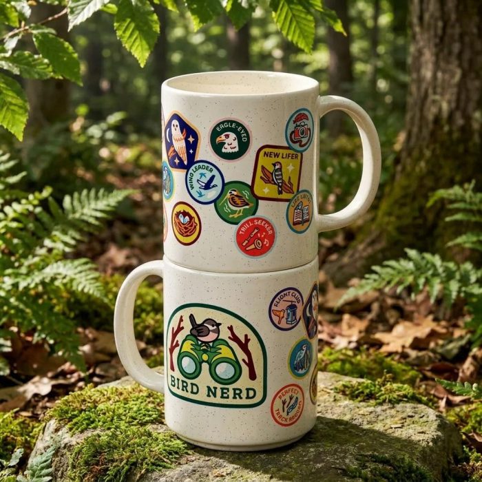 Speckled Bird Nerd Badge Ceramic Mug 3