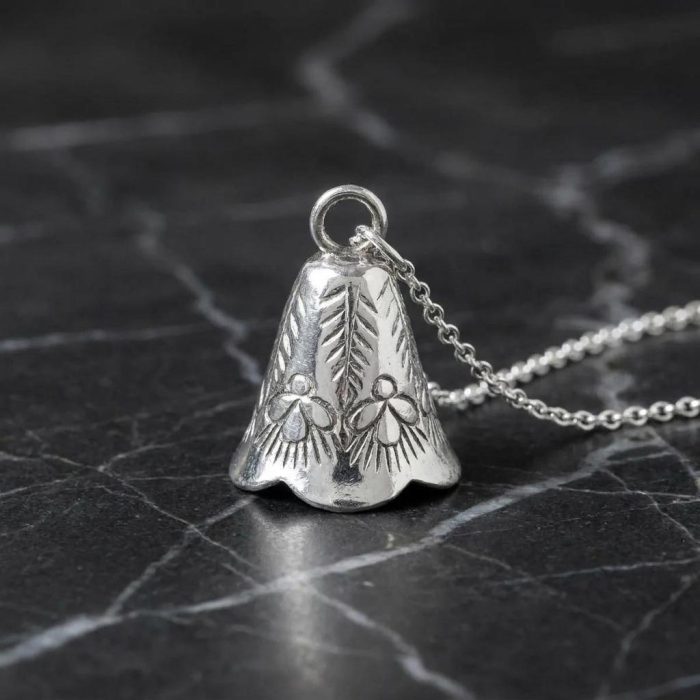 Sterling Silver Balance Bell Necklace 1